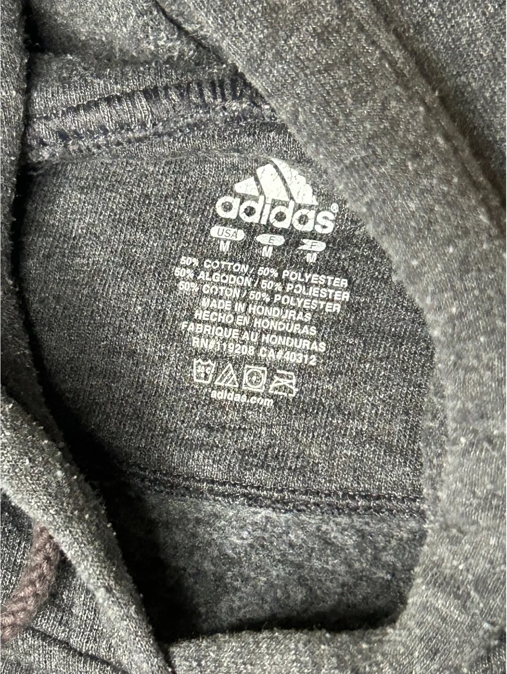 Adidas Rowan University RU Embroidered Gray Hoodie Medium